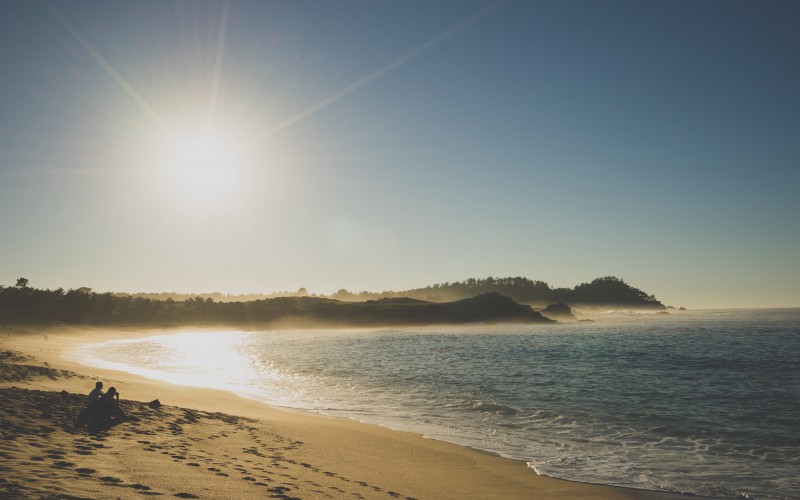 beach, sea, coast, water, sand, ocean, sun, sunrise, sunset, sunlight, morning, shore, waves, dawn, shoreline, dusk, bay, landscape, nature