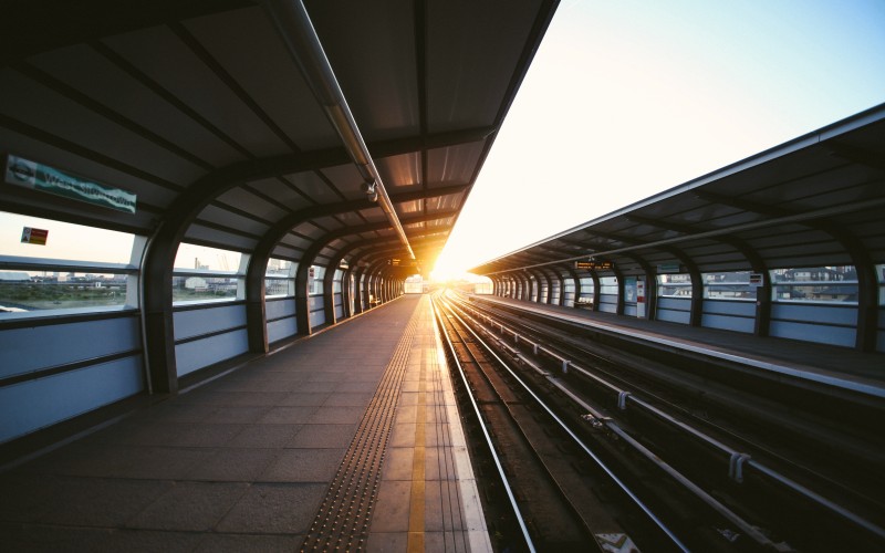 rails, railway, light, track, night, train, overpass, subway, transport, train station, platform, public transport, metro station, infrastructure, symmetry, metropolitan