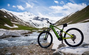 bike, bicycle, mountains, snow, sports, highland, landscape, racing, wilderness, valley, alps