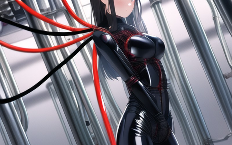 anime, art, painting, japan, cartoon, cybernetic, women, girl, man, men