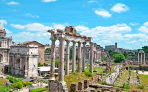 дворец, городской пейзаж, италия, туризм, рим, руины, древний, наследие, исторический, история, римский, форум, архитектура, город