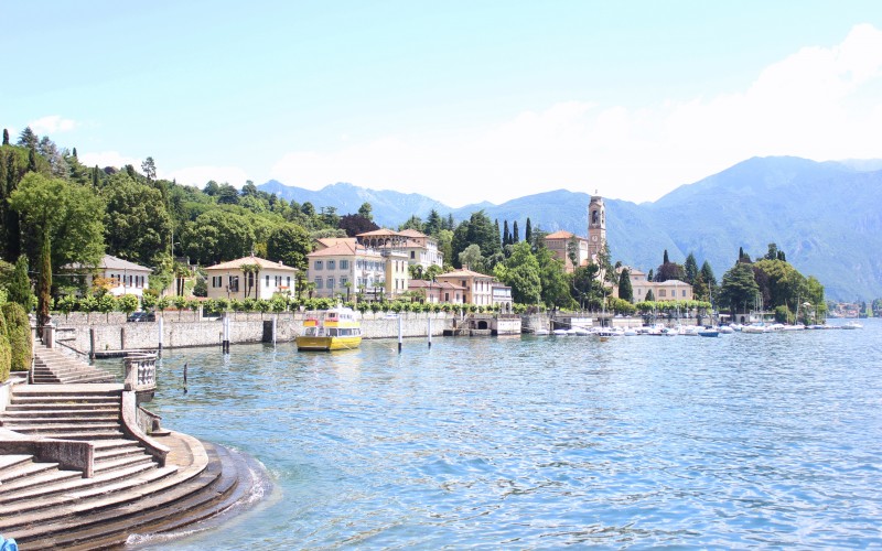 sea, water, mountains, dock, boats, town, village, bay, italy, tourism, resort, summer, landscape