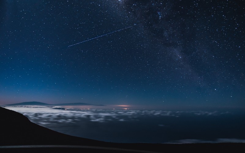 astronomy, atmosphere, clouds, cloudscape, constellation, dark, dawn, dusk, evening, falling star, lights, nature, night, outdoors, scenic, stars, sky, space, starry sky, milky way, nebula, mountains, landscape