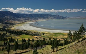 view, winter rim, summer lake, forest, southern oregon, landscape, nature, mountains, coastline