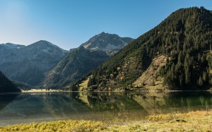 landscape, water, nature, wilderness, mountains, lake, valley, reflection, autumn, alpine, fjord, highland, austria, alps