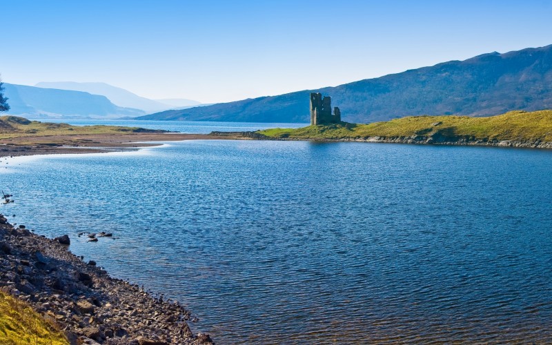 landscape, coast, nature, wilderness, mountains, lake, scenic, scotland, scottish, highlands, stunning, architecture, medieval, castle, old, history, historic