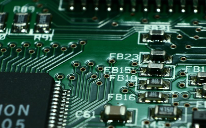 computer, board, technology, gadget, electronics, close up, components, processor, chip, macro, circuit board, motherboard, conductors, resistors, smd, capacitors, microcontroller, microchip, device, hardware