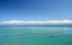 landscape, sea, ocean, horizon, clouds, sky, summer, water, silence, seascape