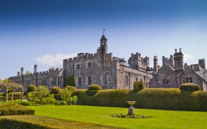 england, uk, castle, palace, manor, house, old, historic, architecture, park, lawn, grass, garden