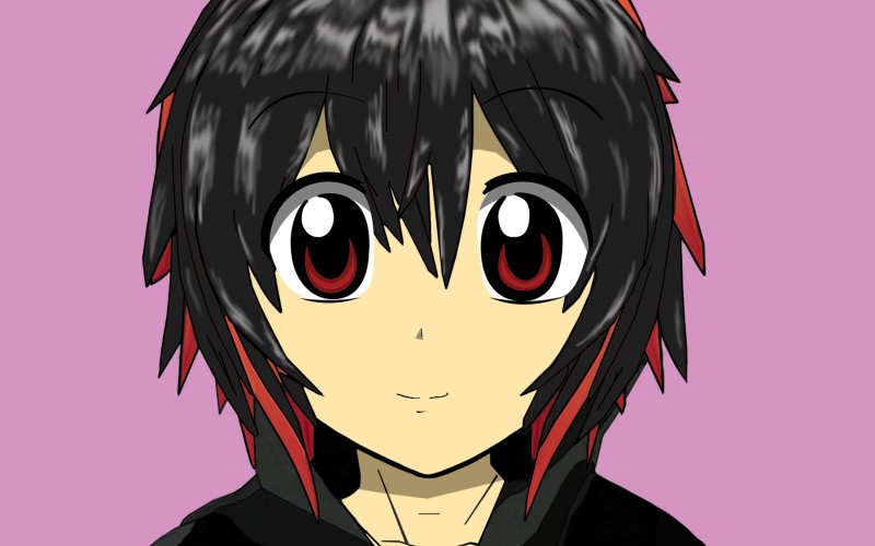 anime, cartoon, painting, japan, manga, people, face, portrait