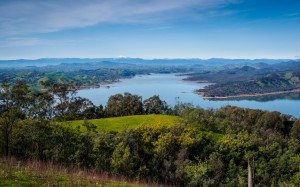 landscape, trees, nature, wilderness, hills, lake, panorama, ridge, grassland, loch, mountains