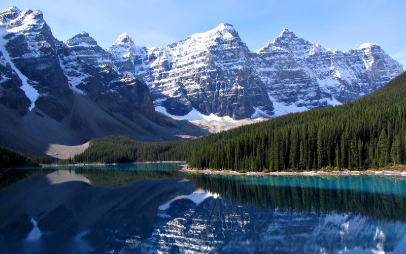 valley, ten peaks, moraine lake, banff national park, canada, mountains, tonsa, mount perren, mount allen, mount tuzo, deltaform mountain, neptuak mountain, lake, nature, landscape, forest, reflection