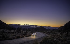 road, sunset, park boulevard, national park, landscape, evening, car, vehicle, auto, automobile
