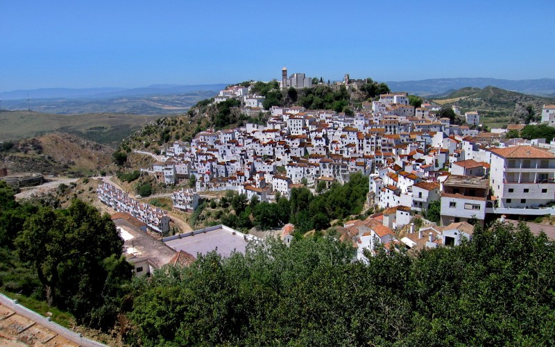 casares, andalusia, spain, town, city, landscape, summer, sunny