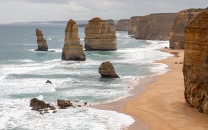 twelve apostlest, port campbell national park, princetown, victoria, australia, nature, landscape, beach, coast, sea, ocean, cliffs, rocks