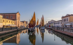 cesenatico, italy, porto canale, architecture, city, canal, boats, river