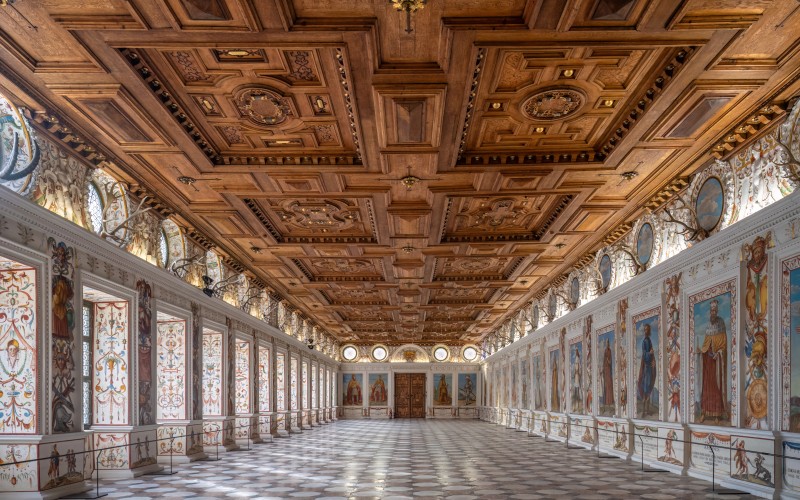 architecture, castle, palace, historic, old, ambras castle, innsbruck, tyrol, austria, interior, hall